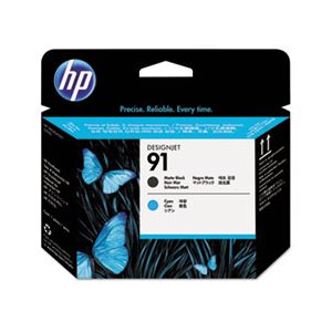 PRINTHEAD, HP 91, (C9460A), Matte Black / Cyan 