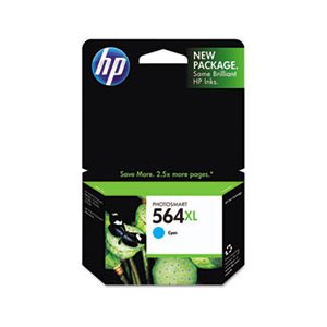 CARTRIDGE, INK, HP 564XL, (CB323WN), High Yield, Cyan, Original