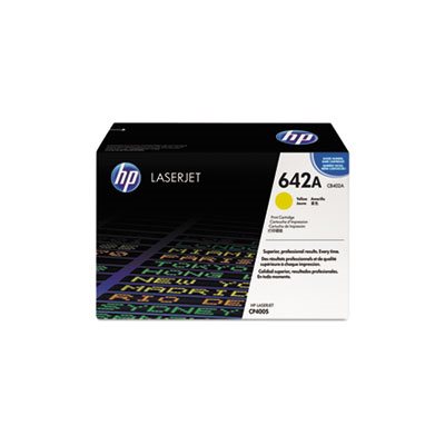 CARTRIDGE, TONER, LASERJET, HP 642A, (CB402A), Yellow, Original