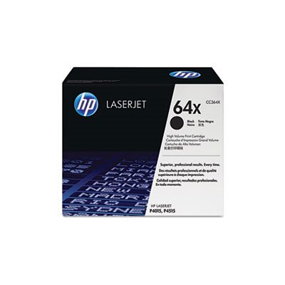 CARTRIDGE, TONER, LASERJET, HP 64X, (CC364X), High Yield, Black, Original