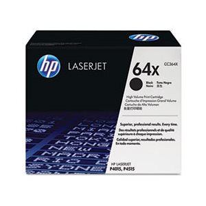 CARTRIDGE, TONER, LASERJET, HP 64X, (CC364X), High Yield, Black, Original