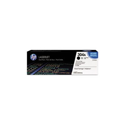 CARTRIDGE, TONER, LASERJET, HP 304A, (CC530A-D), 2-pack, Black, Original 