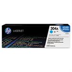 CARTRIDGE, TONER, LASERJET, HP 304A, (CC531A), Cyan, Original