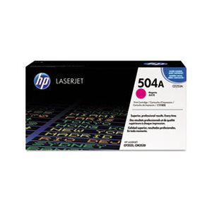 CARTRIDGE, TONER, LASERJET, HP 504A, (CE253A), Magenta, Original 