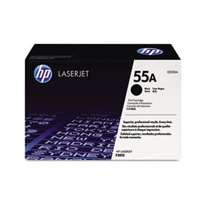 CARTRIDGE, TONER, LASERJET, HP 55A, (CE255A), Black, Original