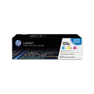 CARTRIDGE, TONER, LASERJET, HP 125A, (CE259A), 3-pack, Cyan / Magenta / Yellow, Original 