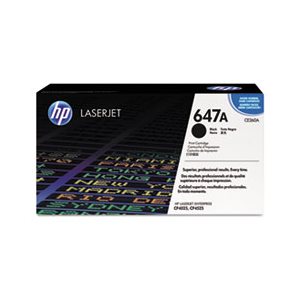 CARTRIDGE, TONER, LASERJET, HP 647A, (CE260A), Black, Original 