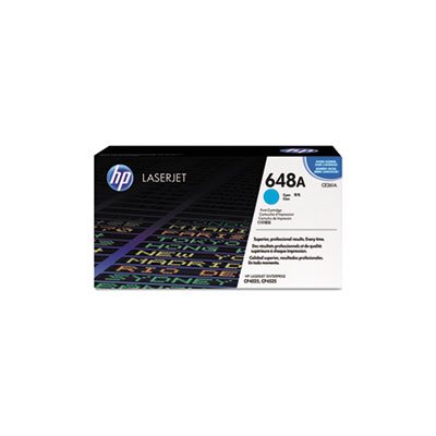 CARTRIDGE, TONER, LASERJET, HP 648A, (CE261A), Cyan, Original 