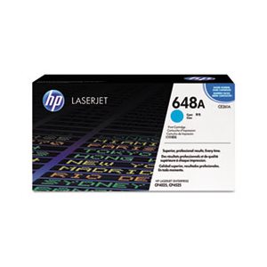 CARTRIDGE, TONER, LASERJET, HP 648A, (CE261A), Cyan, Original 