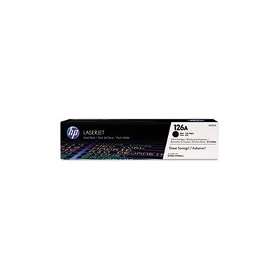 CARTRIDGE, TONER, LASERJET, HP 126A, (CE310A-D), 2-pack, Black, Original 