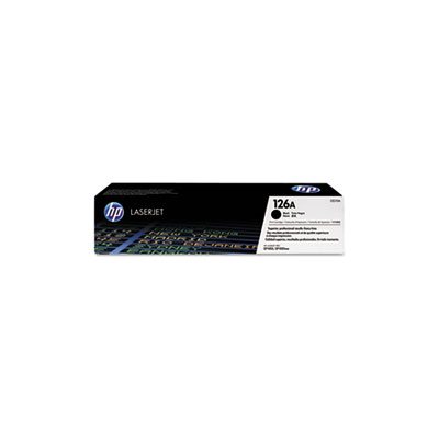 CARTRIDGE, TONER, LASERJET, HP 126A, (CE310A), Black, Original