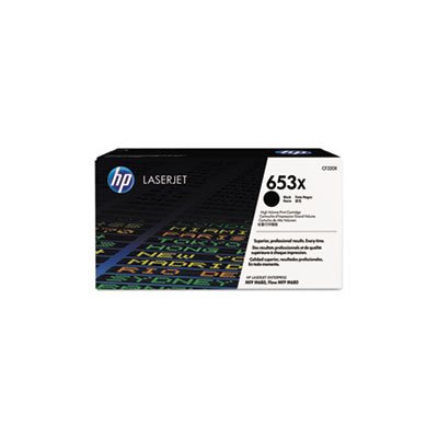 CARTRIDGE, TONER, LASERJET, HP 653X, (CF320X), High Yield, Black, Original