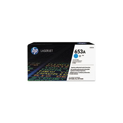 CARTRIDGE, TONER, LASERJET, HP 653A, (CF321A), Cyan, Original 