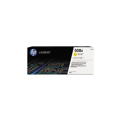 CARTRIDGE, TONER, LASERJET, HP 508X, (CF362X), High Yield, Yellow, Original