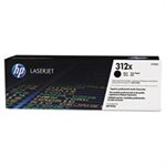 CARTRIDGE, TONER, LASERJET, HP 312X, (CF380X), High Yield, Black, Original