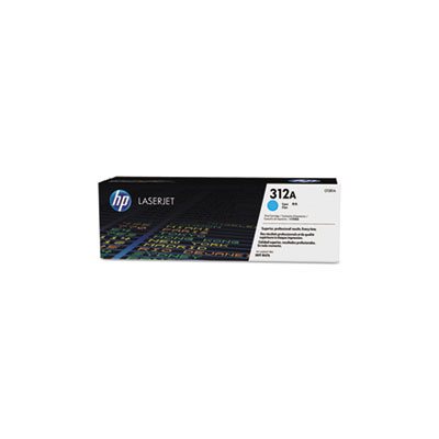 CARTRIDGE, TONER, LASERJET, HP 312A, (CF381A), Cyan, Original