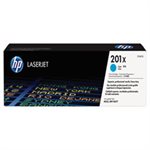 CARTRIDGE, TONER, LASERJET, HP 201X, (CF401X), High Yield, Cyan, Original