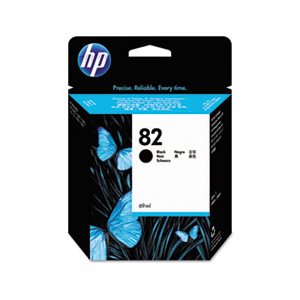 CARTRIDGE, INK, HP 82, (CH565A), Black, Original