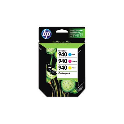 CARTRIDGE, INK, HP 940, (CN065FN), 3-pack, Cyan / Magenta / Yellow, Original 