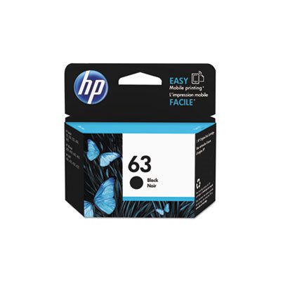 CARTRIDGE, INK, HP 63, (F6U62AN), Black, Original