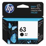 CARTRIDGE, INK, HP 63, (F6U62AN), Black, Original
