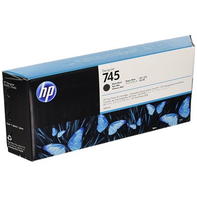 CARTRIDGE, ink, HP 745, (F9K05A), MATTE BLACK, ORIGINAL