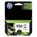 CARTRIDGES, INK, HP 920, (N9H55FN), Cyan / Magenta / Yellow, Original