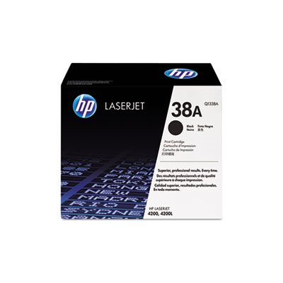 CARTRIDGE, TONER, LASERJET, HP 38A, (Q1338A), Black, Original 