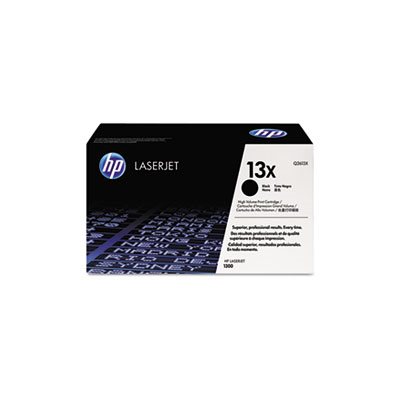 CARTRIDGE, TONER, LASERJET, HP 13X, (Q2613X), High Yield, Black, Original 