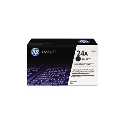 CARTRIDGE, TONER, LASERJET, HP 24A, (Q2624A), Black, Original 