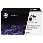 CARTRIDGE, TONER, LASERJET, HP 24A, (Q2624A), Black, Original 