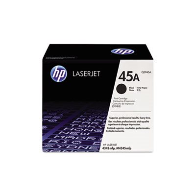 CARTRIDGE, TONER, LASERJET, HP 45A, (Q5945A), Black, Original