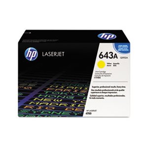 CARTRIDGE, TONER, LASERJET, HP 643A, (Q5952A), Yellow, Original 