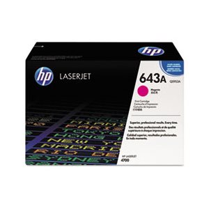 CARTRIDGE, TONER, LASERJET, HP 643A, (Q5953A), Magenta, Original