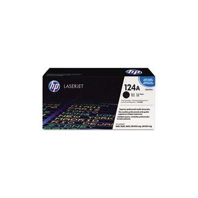 CARTRIDGE, TONER, LASERJET, HP 124A, (Q6000A), Black, Original