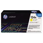 CARTRIDGE, TONER, LASERJET, HP 124A, (Q6002A), Yellow, Original