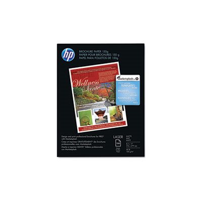 PAPER, Color, Laser, Brochure Paper, 98 Brightness, 40lb, 8.5" x 11", White, 150 Sheets / Pack