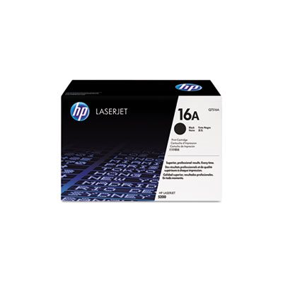 CARTRIDGE, TONER, LASERJET, HP 16A, (Q7516A), Black, Original 