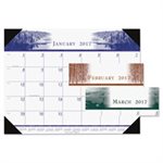 CALENDAR, DESK PAD, Recycled, One-Color, Photo, Monthly, 22" x 17" 2023