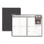 Weekly Planner w / Black-&-White Photos, 8-1 / 2 x 11, Black, 2023