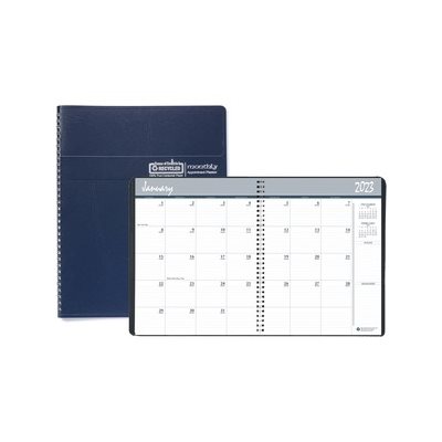 Recycled Ruled Monthly Planner, 14-Month Dec.-Jan., 11 x 8.5, Blue, 2023