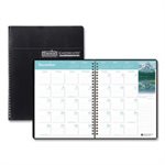 Recycled Earthscapes Full-Color Monthly Planner, 11 x 8.5, Black, 2022-24