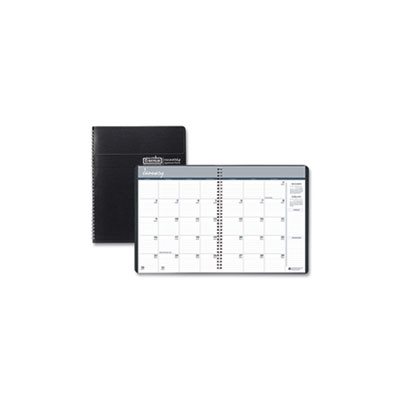 PLANNER, Recycled, Ruled, Monthly, w / Expense Log, 6.875" x 8.75", Black, 2022-24