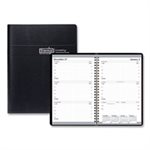 Recycled Weekly Appointment Book, 30-Minute Appointments, 5 x 8, Black, 2023
