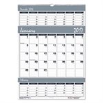 Recycled Bar Harbor Three-Months-per-Page Wall Calendar, 12 x 17, 2022-24