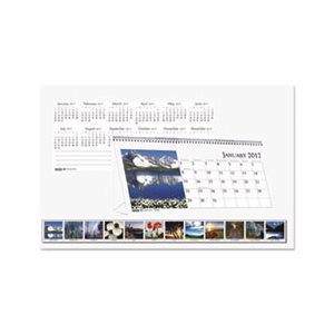 Recycled Scenic Photos Desk Tent Monthly Calendar, 8.5 x 4.5, 2023