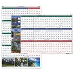 Recycled Earthscapes Nature Scene Reversible Yearly Wall Calendar, 24 x 37, 2021