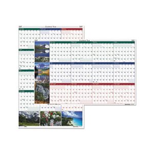 Recycled Earthscapes Nature Scene Reversible Yearly Wall Calendar, 24 x 37, 2021