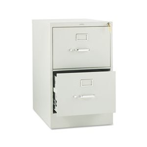 FILING CABINET, 310 Series, Two-Drawer, Full-Suspension, Legal, 26.5"d, Light Gray