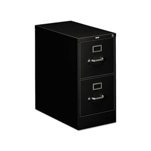 FILING CABINET, 310 Series, Two-Drawer, Full-Suspension, Letter, 26.5"d, Black